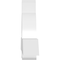 Ekena Millwork Ericson Architectural Grade PVC Gable Bracket, 108"W x 22 1/2"H x 6"D x 6"F, 5/12 Pitch GBP108X23X0606ERI00 - alternate 4